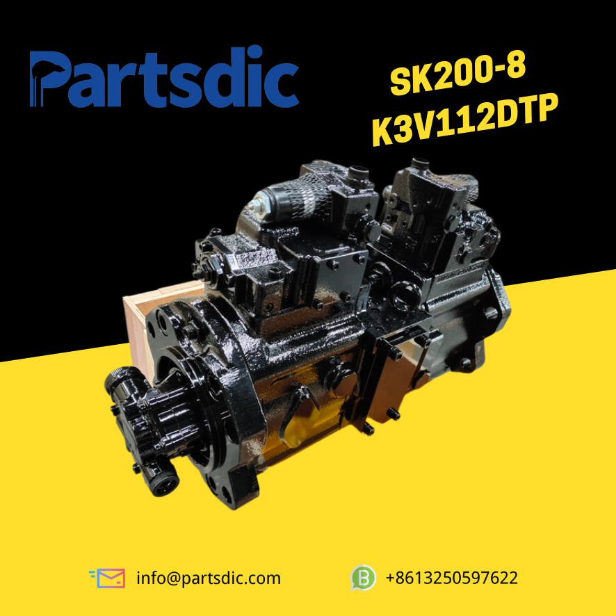 K3V112DTP Hydraulic Pump on sale designed for KOBELCO excavators SK200-6 and SK200-8