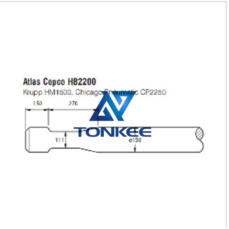 Hot sale  Atlas Copco HB2200 Tool 150mm chisel hydraulic hammer breaker | Partsdic®