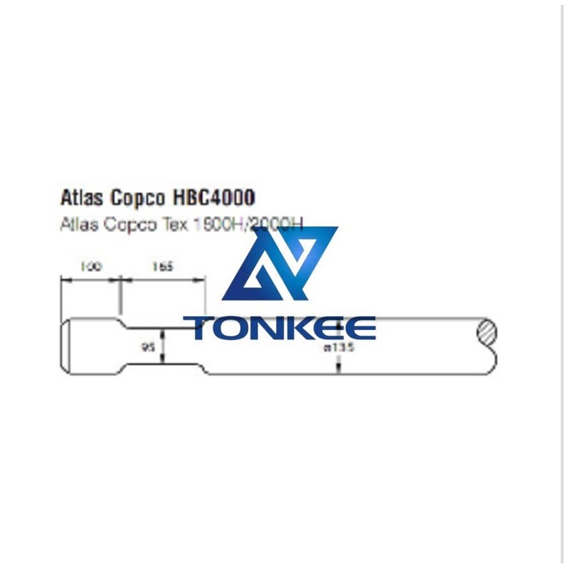 China Atlas Copco HBC4000 Tool 135mm chisel hydraulic hammer breaker | Partsdic®