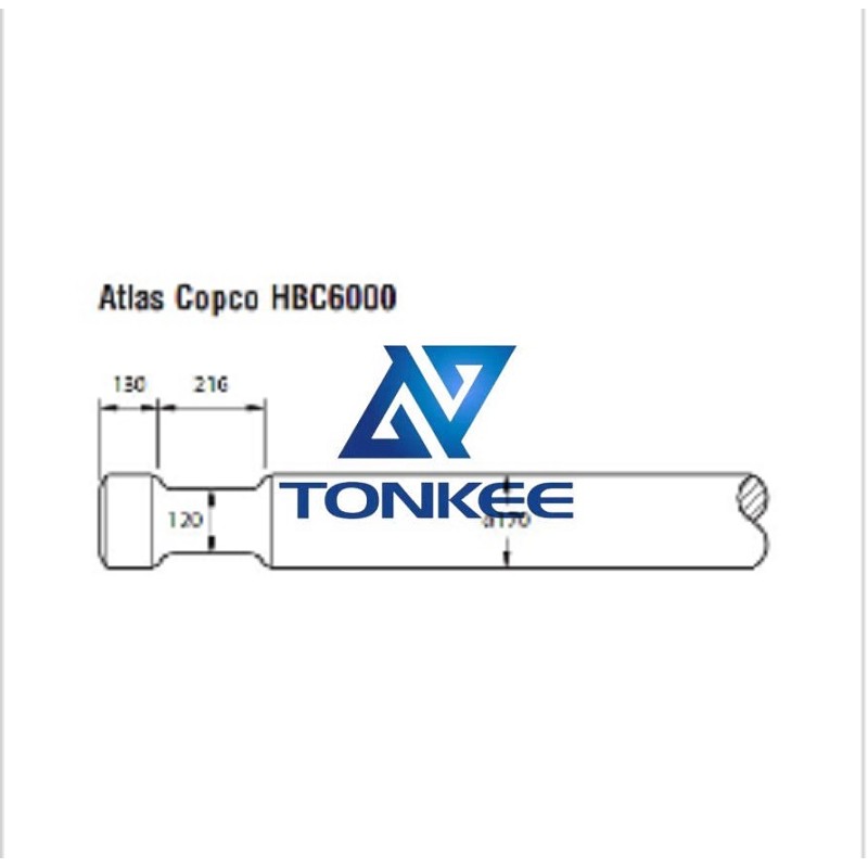 Shop Atlas Copco HBC6000 Tool 170mm chisel hydraulic hammer breaker | Partsdic®