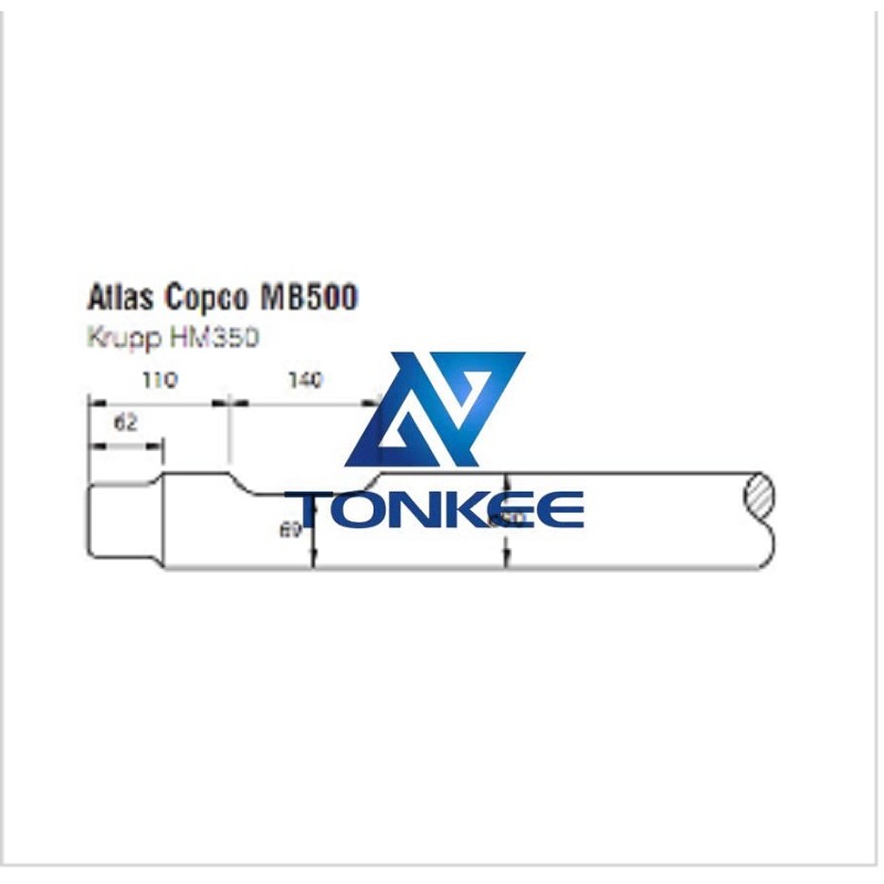 Hot sale Atlas Copco MB500 Tool 90mm chisel hydraulic hammer breaker | Partsdic®