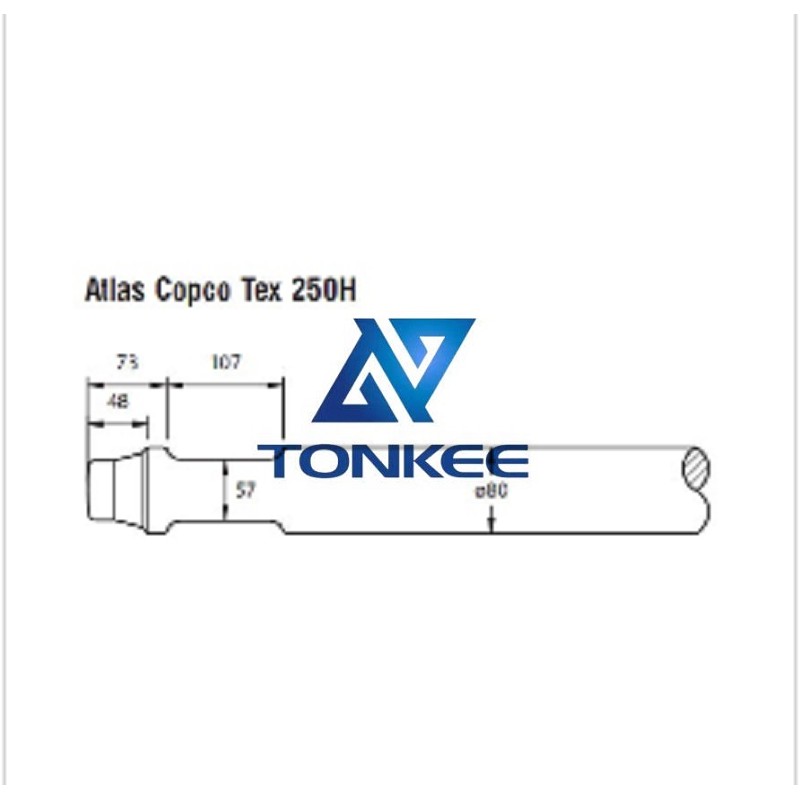 Hot sale Atlas Copco Tex 250H Tool 80mm chisel hydraulic hammer breaker | Partsdic®