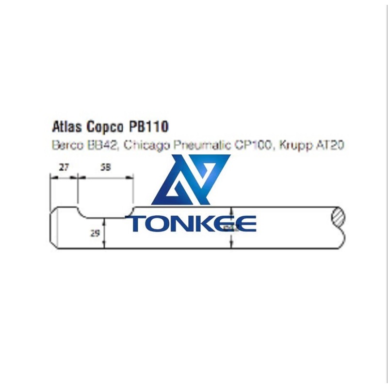 OEM Atlas PB100 Tool 42mm chisel hydraulic hammer breaker | Partsdic®