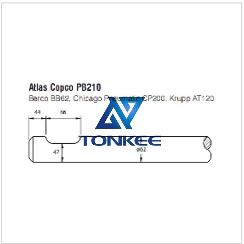 Shop Atlas PB210 Tool 62mm chisel hydraulic hammer breaker | Partsdic®