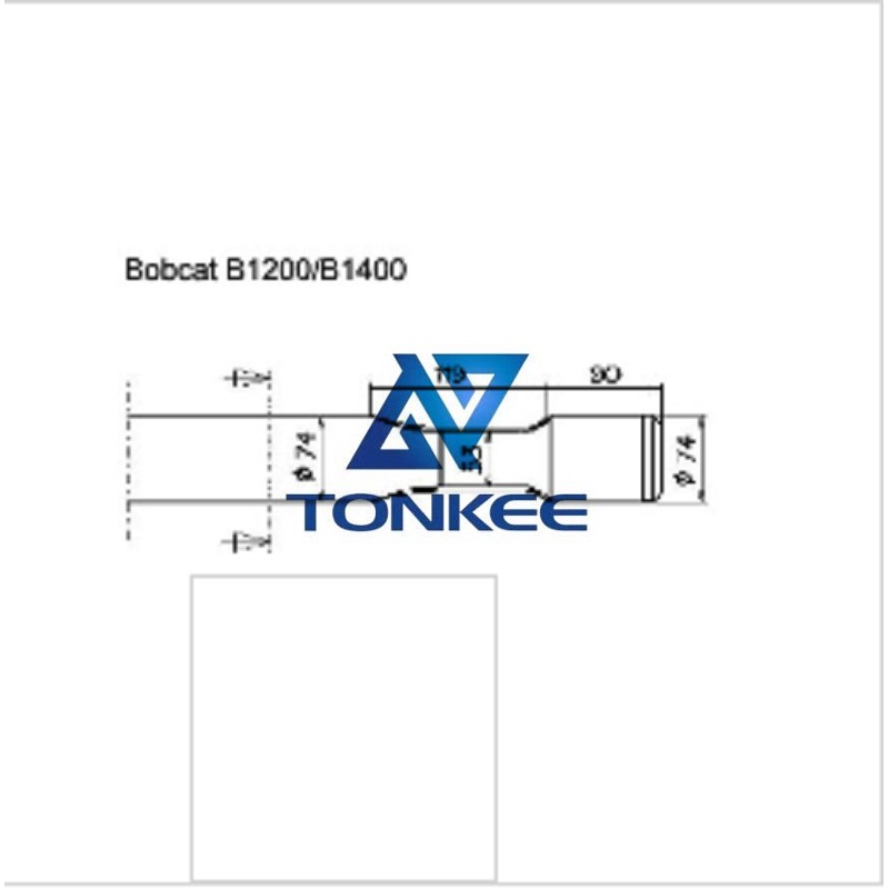 Buy Bobcat B1200/B1400 Tool 74MM chisel hydraulic hammer breaker | Partsdic®