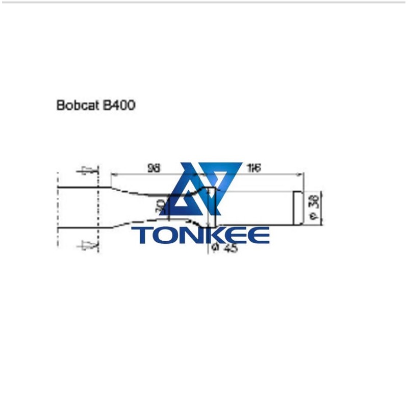 OEM Bobcat B400 Tool 45MM chisel hydraulic hammer breaker | Partsdic®