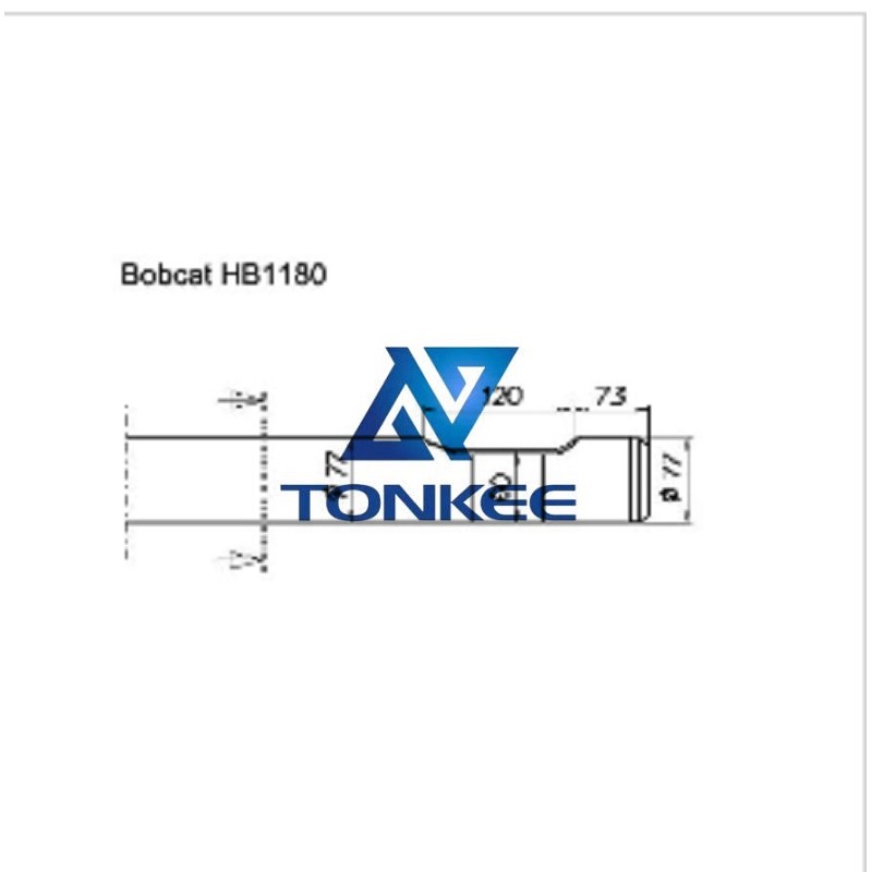 China Bobcat HB1180 Tool 77MM chisel hydraulic hammer breaker | Partsdic®