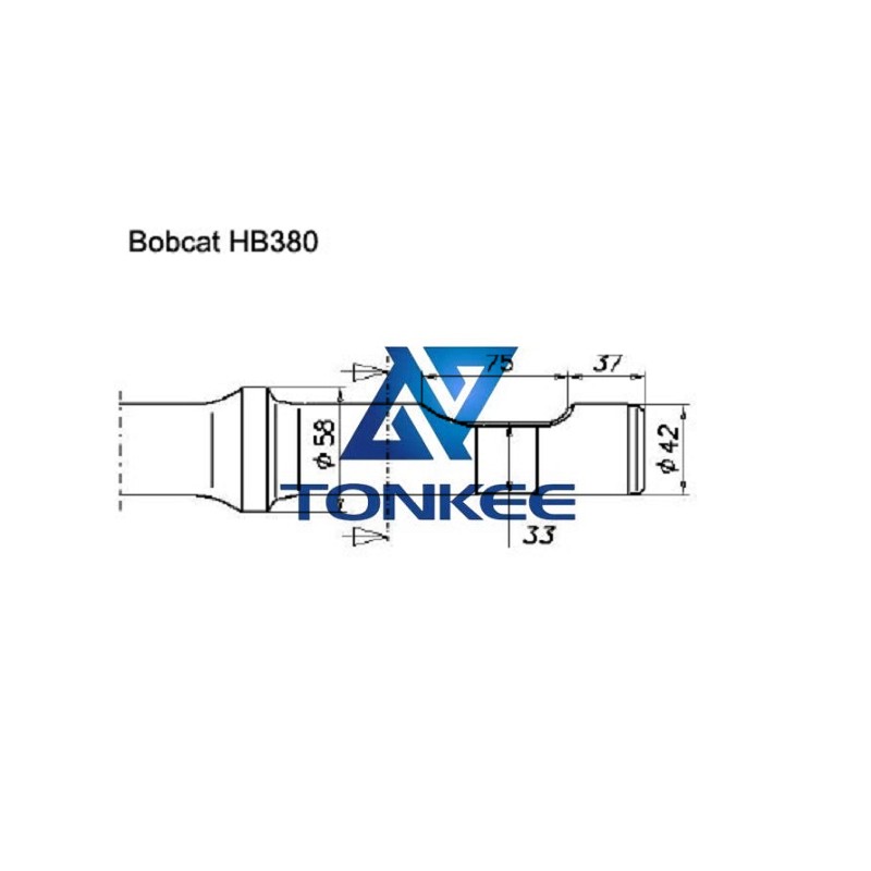 OEM Bobcat HB380 Tool 42MM chisel hydraulic hammer breaker | Partsdic®