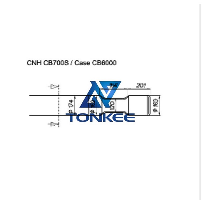 CNH CB700S Case CB6000, Tool 174MM, chisel hydraulic hammer breaker | Partsdic®