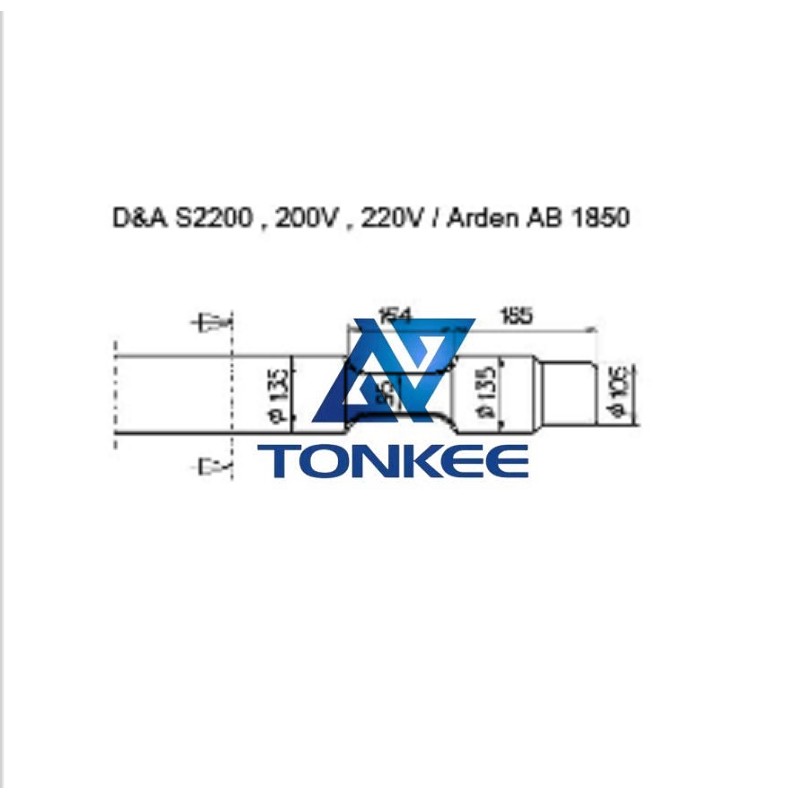 D&A S2200 200V 220V Arden, AB 1850 Tool 135MM, chisel hydraulic hammer breaker | Partsdic® 