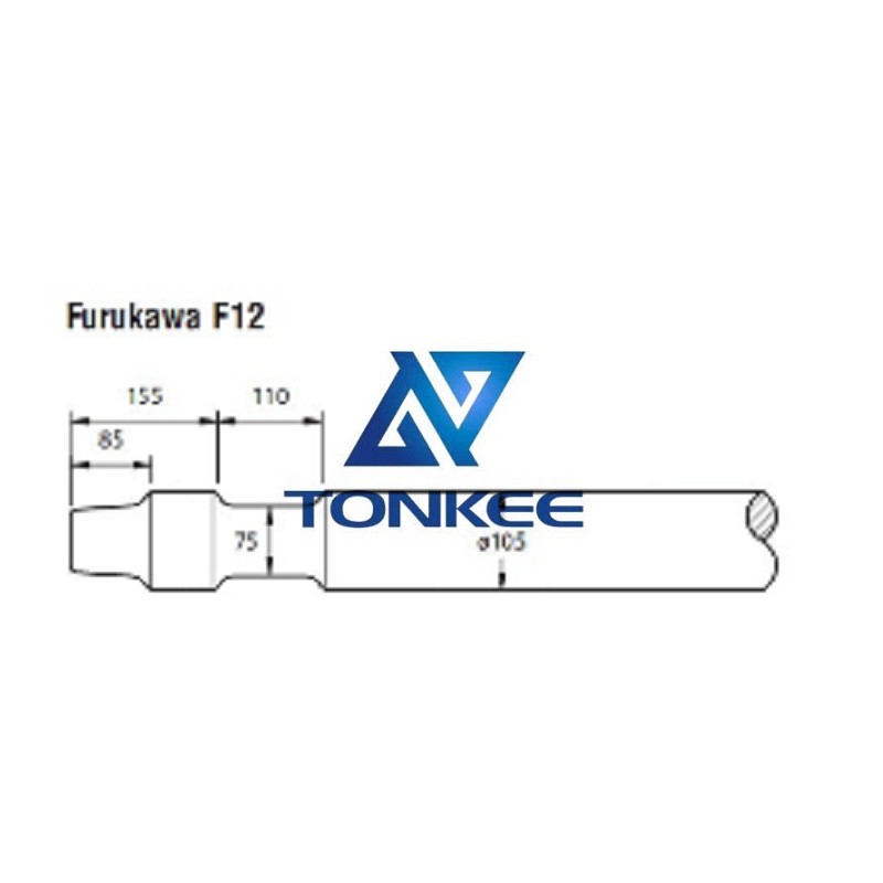 Furukawa F12 Tool 105MM, chisel hydraulic hammer breaker | Partsdic®