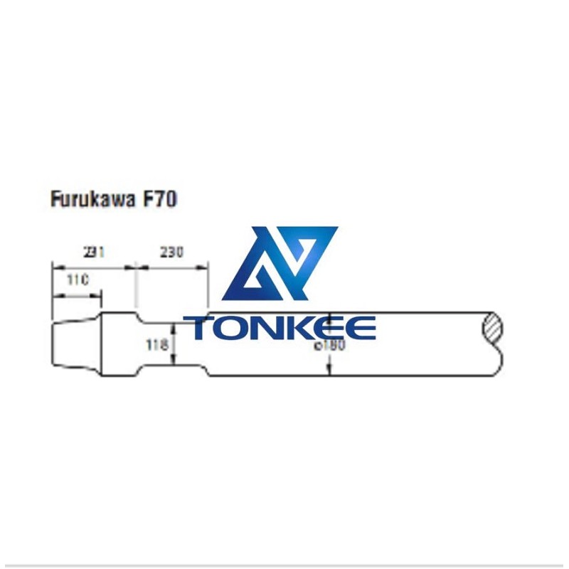  Furukawa F70 Tool 180MM, chisel hydraulic hammer breaker | Partsdic® 