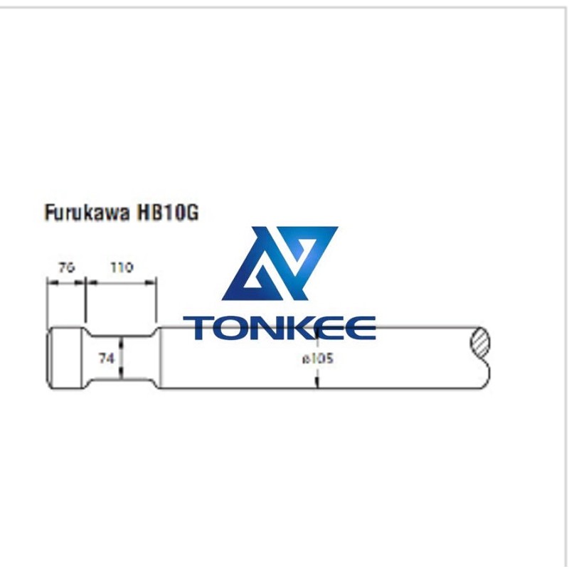 Furukawa HB10G Tool 105MM, chisel hydraulic hammer breaker | Partsdic®