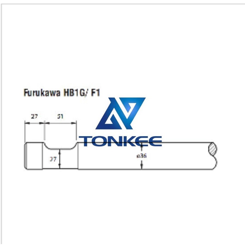 Furukawa HB1G F1 Tool 36MM, chisel hydraulic hammer breaker | Partsdic® 