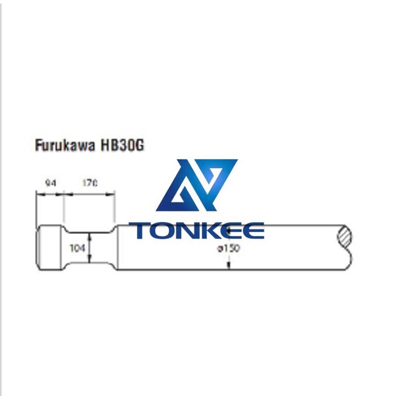 Furukawa HB30G Tool 150MM, chisel hydraulic hammer breaker | Partsdic®