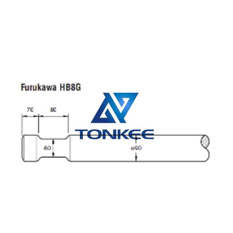 Furukawa HB8G Tool 90MM, chisel hydraulic hammer breaker | Partsdic® 