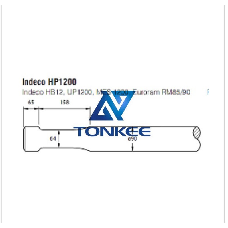  Indeco HP1200 Tool 90MM, chisel hydraulic hammer breaker | Partsdic®