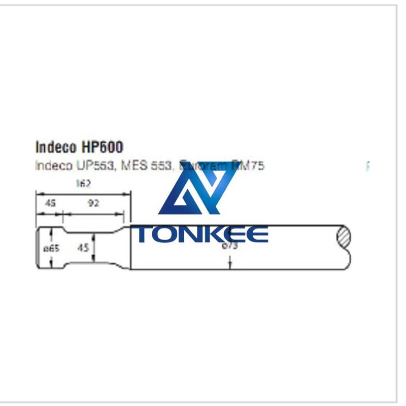 Indeco HP600 Tool 73MM, chisel hydraulic hammer breaker | Partsdic®