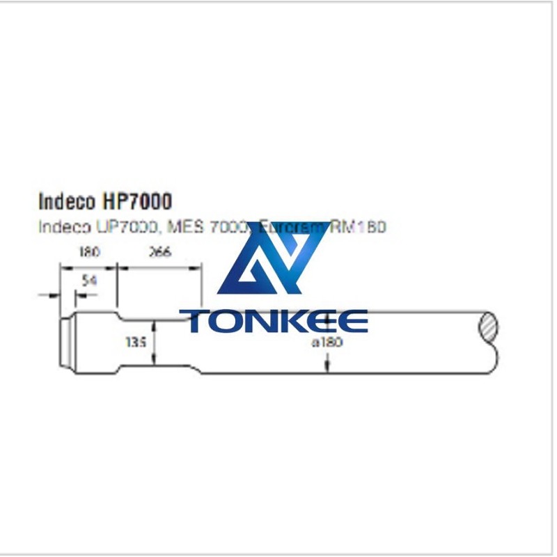  Indeco HP7000 Tool 180MM, chisel hydraulic hammer breaker | Partsdic®