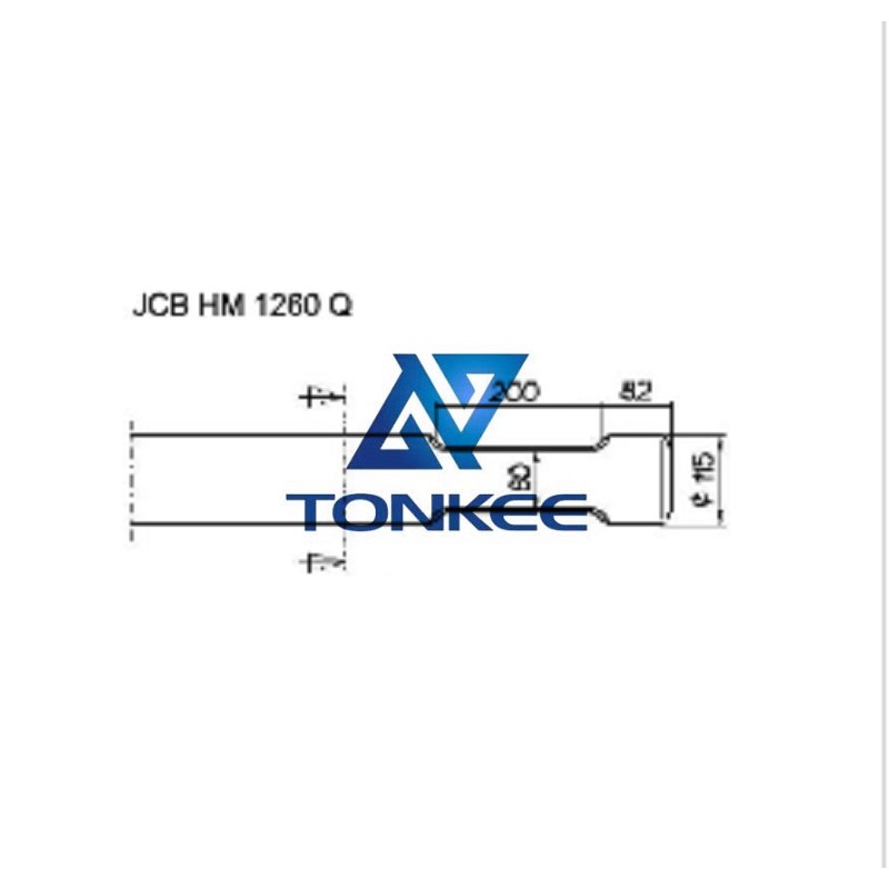 JCB HM 1260 Q Tool 115MM, chisel hydraulic hammer breaker | Partsdic® 