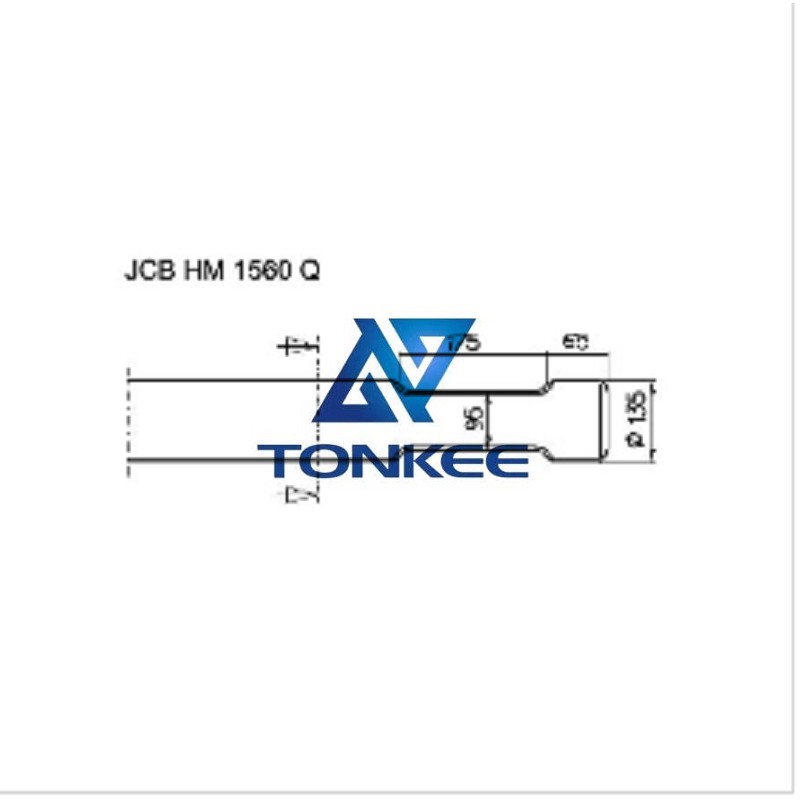 JCB HM 1560 Q Tool 135MM, chisel hydraulic hammer breaker | Partsdic®