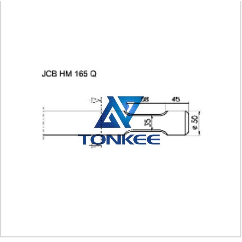  JCB HM 165 Q Tool 50MM, chisel hydraulic hammer breaker | Partsdic®