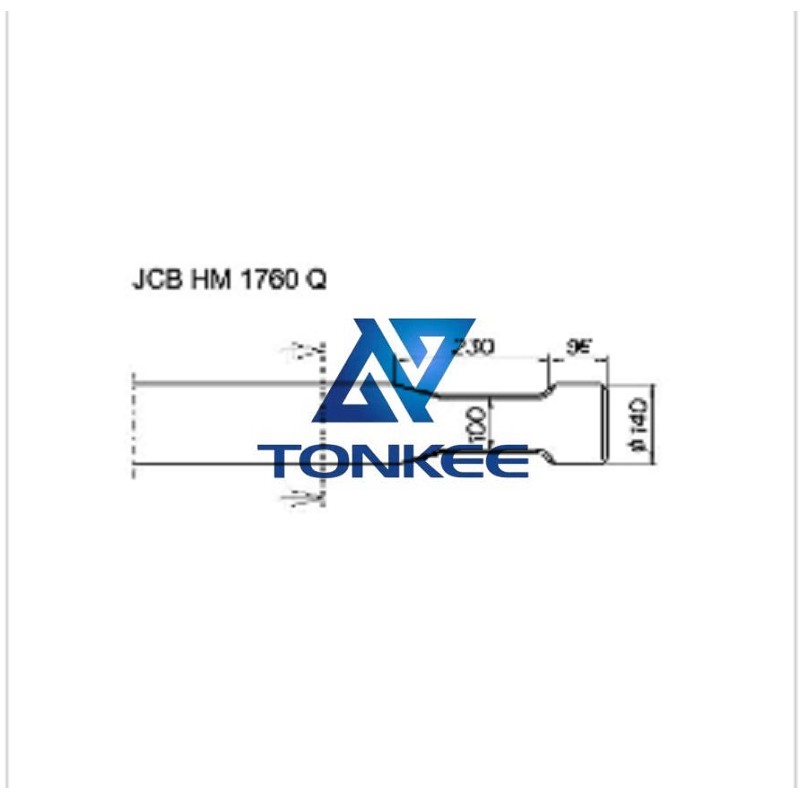 JCB HM 1760 Q Tool 140MM, chisel hydraulic hammer breaker | Partsdic® 