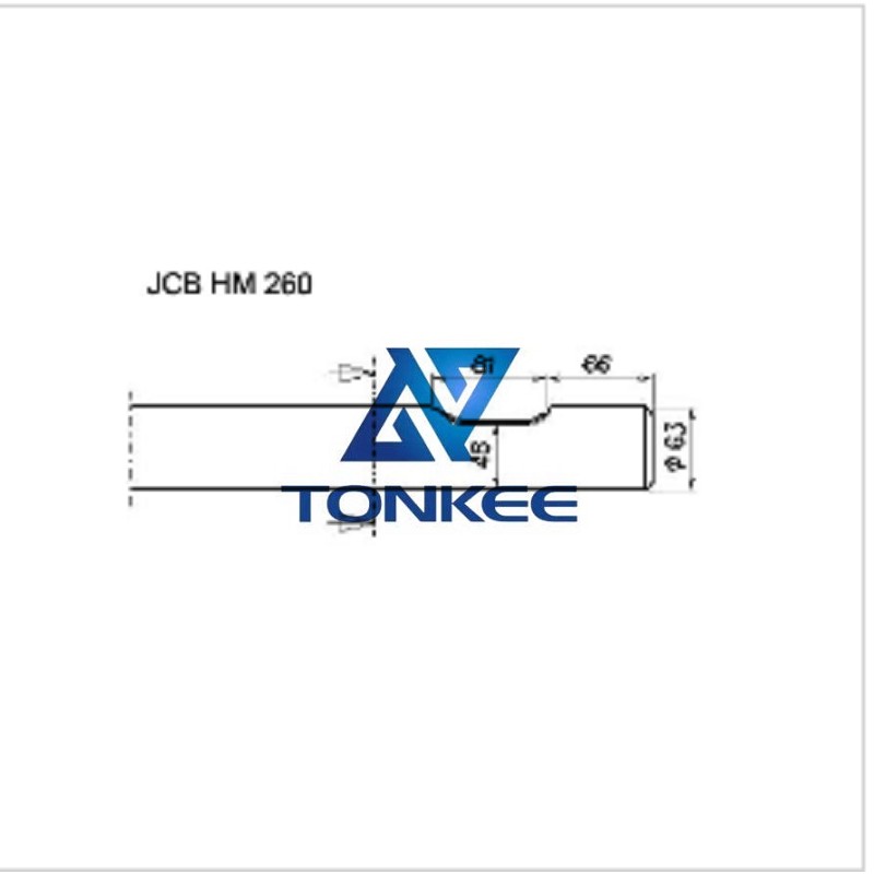 JCB HM 260 Tool 63MM, chisel hydraulic hammer breaker | Partsdic®