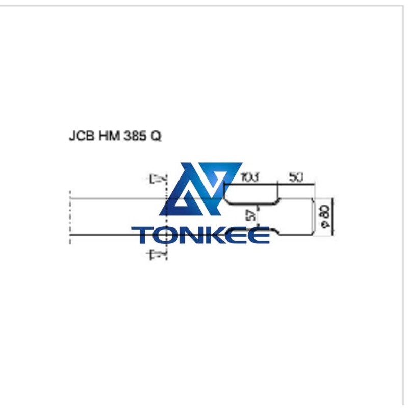 JCB HM 385 Q Tool 80MM, chisel hydraulic hammer breaker | Partsdic® 