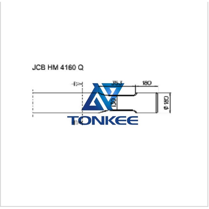 JCB HM 4160 Q Tool 180MM, chisel hydraulic hammer breaker | Partsdic®