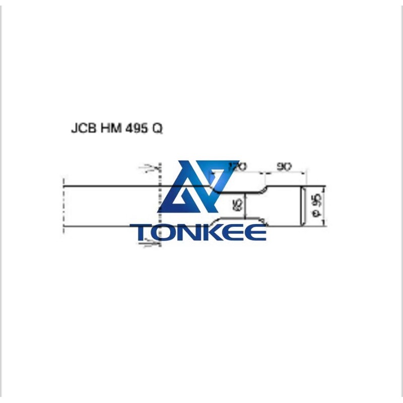 JCB HM 495 Q Tool 95MM, chisel hydraulic hammer breaker | Partsdic®