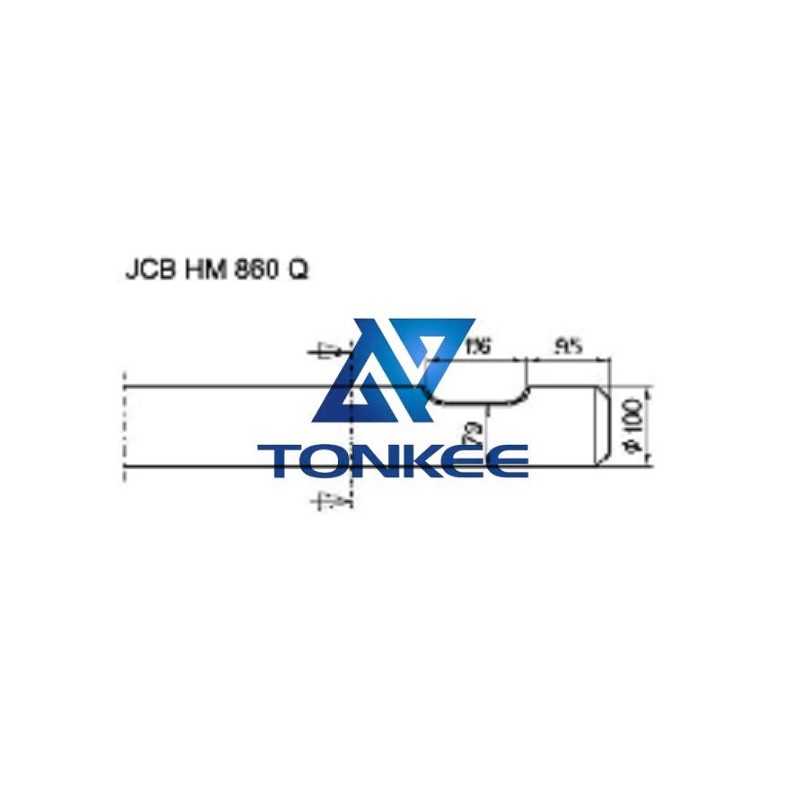 JCB HM 860 Q Tool 100MM, chisel hydraulic hammer breaker | Partsdic®