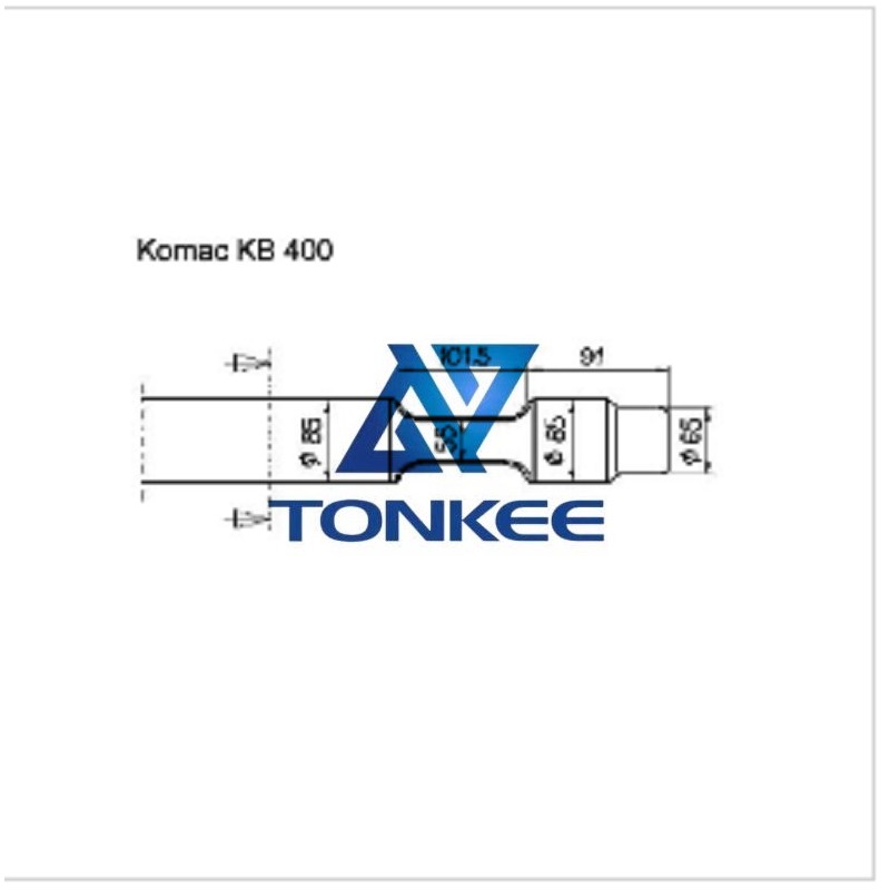  Komac Hydraulic breaker KB400, asphalt cutter 85MM chisel | Partsdic® 