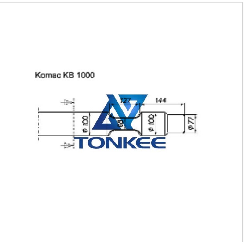  Komac rocl breaker, KB1000 tools 100mm, chisel Hydraulic breaker pipe driver | Partsdic® 