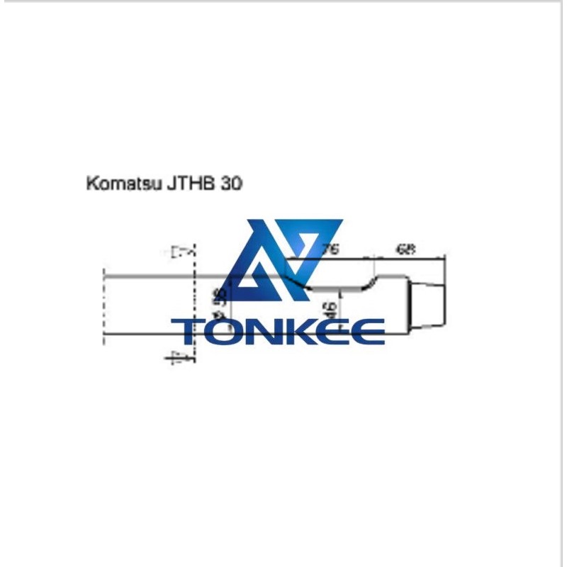  Komastu JTHB 40, Rock breaker moil tool 64MM, chisel hydraulic hammer breaker | Partsdic® 