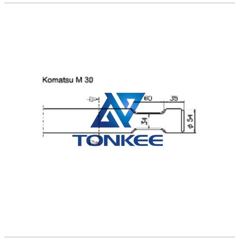  Komastu M30, Hydraulic hammer, flat chisel 54MM breaker | Partsdic® 