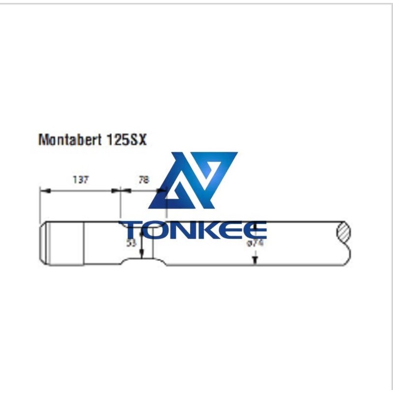 Montabert 125SX, hydraulic hammer tools 74mm, chisel Hydraulic breaker pipe driver | Partsdic® 