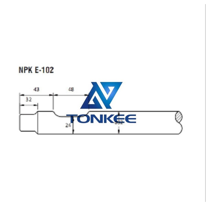 NPK E-102 Tool 32MM, chisel hydraulic hammer breaker | Partsdic®