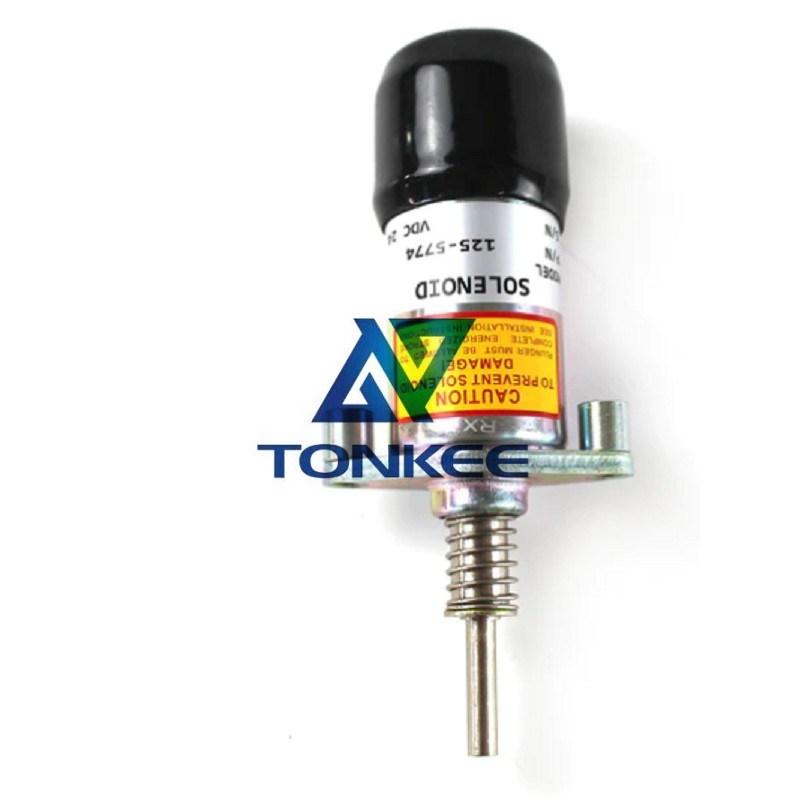 China 125-5774 1255774 24V Fuel Shutoff Solenoid for Caterpillar 330B 330C 3304B | Tonkee®