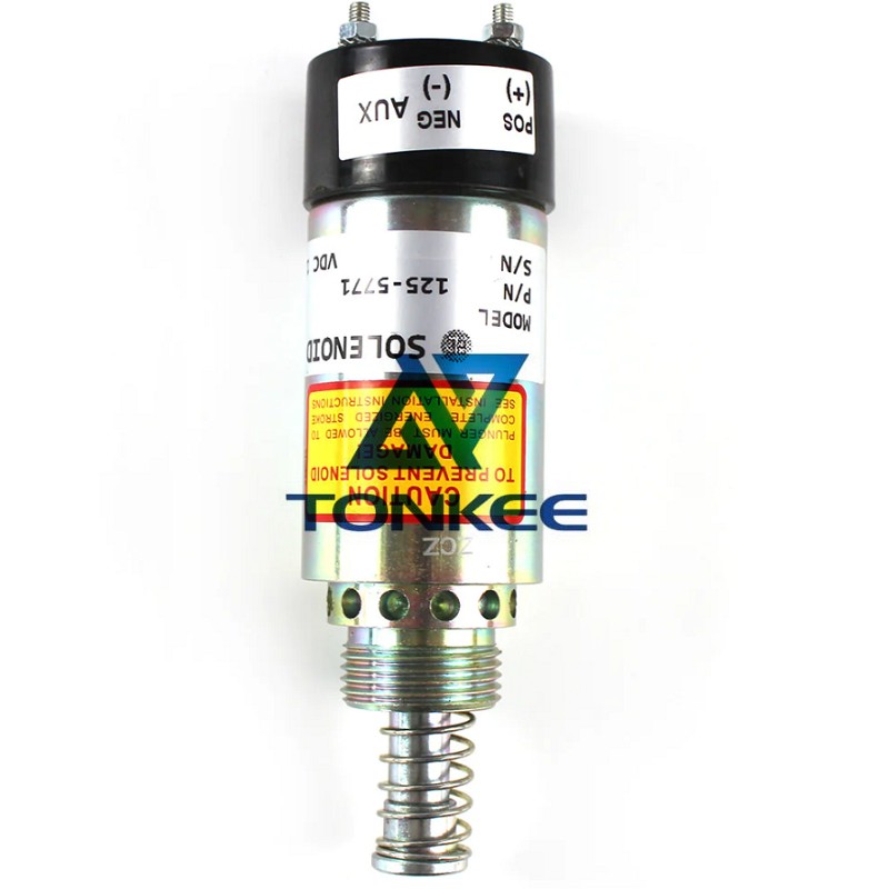 Hot sale 12V 125-5771 Fuel Shutoff Solenoid for Caterpillar 3114 3116 3126 Engine | Tonkee®