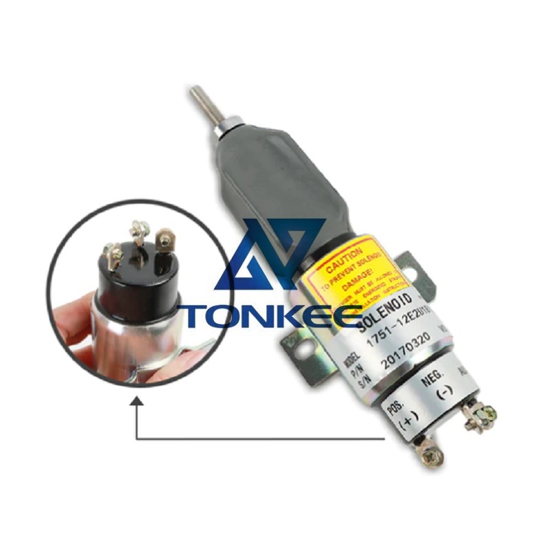 Hot sale 1751-12E2U1B1S1A Fuel Shut Off Solenoid Valve for Cummins Woodward | Tonkee®