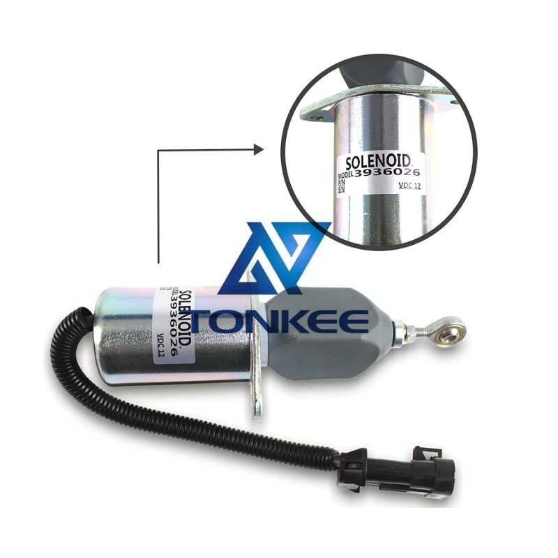 Buy 3936026 SA-4767-12 5016244AB Stop Cutoff Solenoid for Cummins 6 CT Engine | Tonkee®