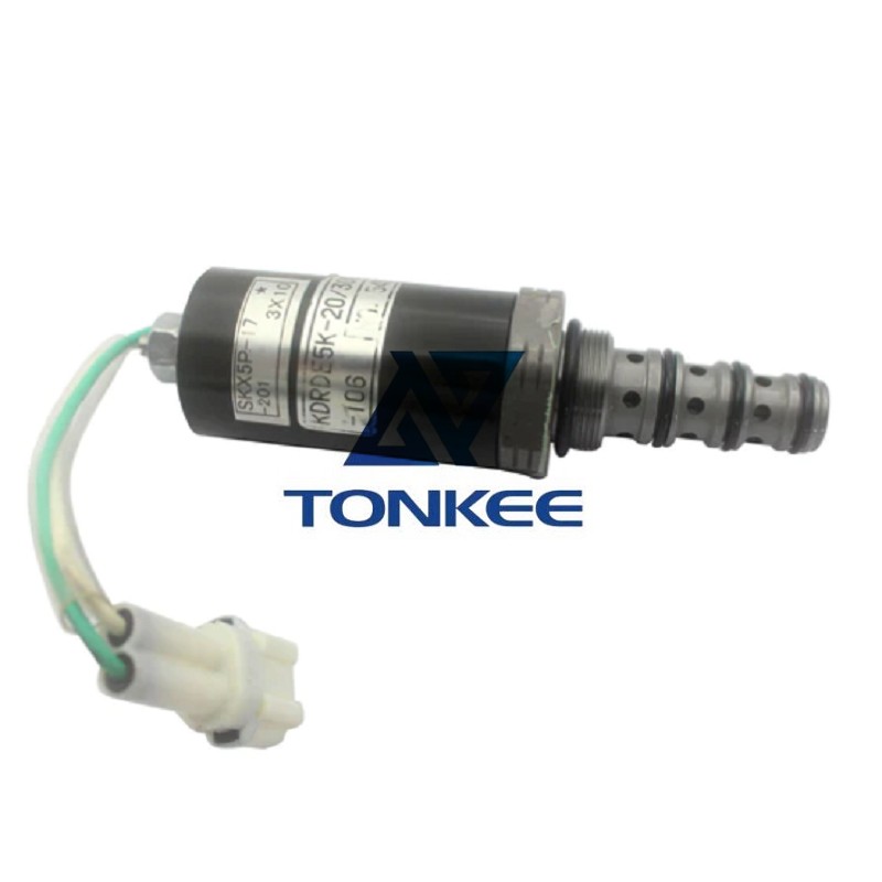 Hot sale KDRDE5K-2030C02-106 Hydraulic Solenoid Valve for Kobelco Excavator | Tonkee®