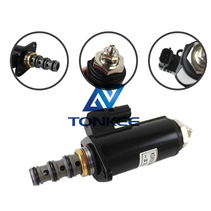 Hot sale KDRDE5K-3140C50-213 Hydraulic Pump Solenoid Valve for Kobelco SK200-8 | Tonkee®