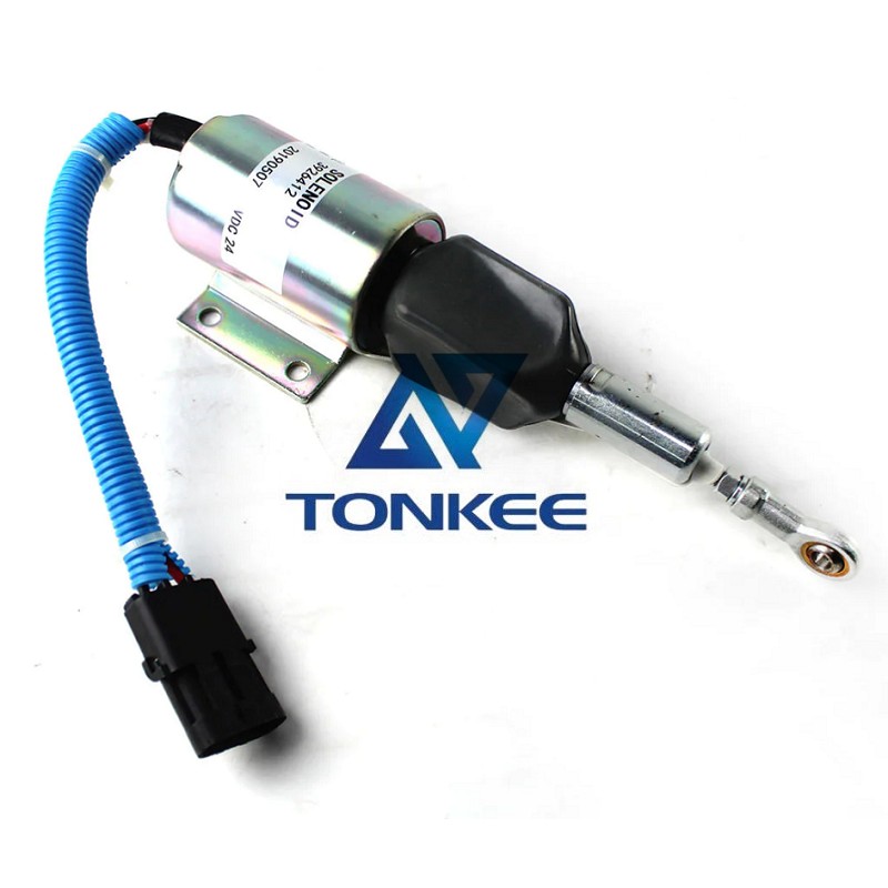 OEM RE516083 RE502474 Fuel Shutdown Solenoid for John Deere 160LC 624H 200LC | Tonkee®