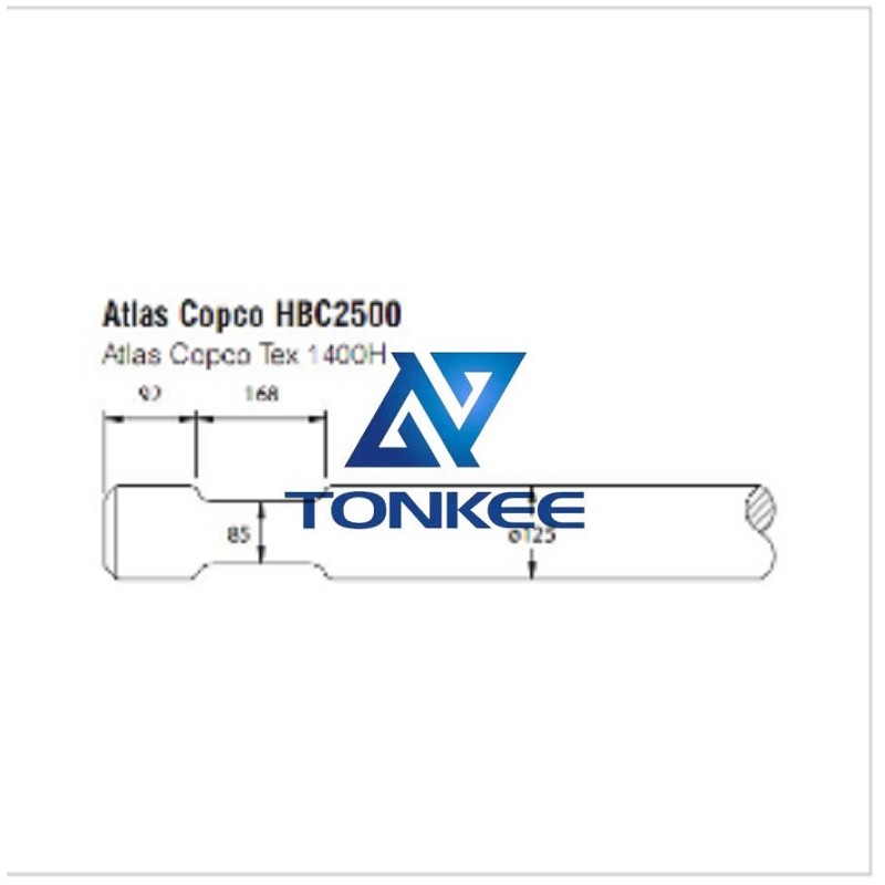 OEM Atlas Copco HBC2500 Tool 125mm chisel hydraulic hammer breaker | Partsdic®